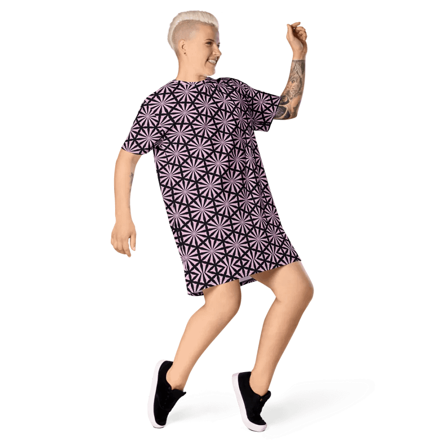 Abstract Shapes and Angles T Shirt Dress product image (6)
