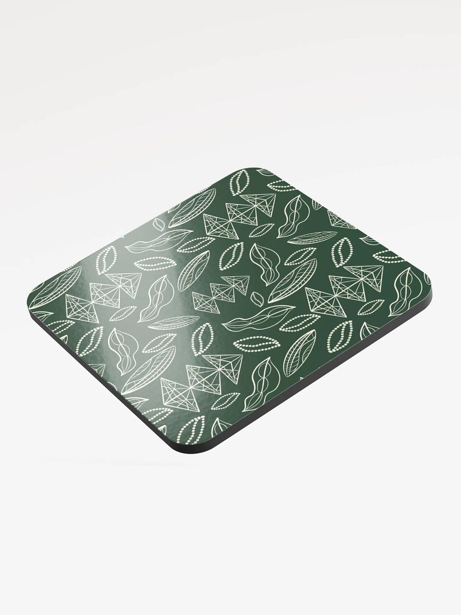 El Yunque Brew Bliss: Abstract Coffee Bean Tribal Coasters product image (3)