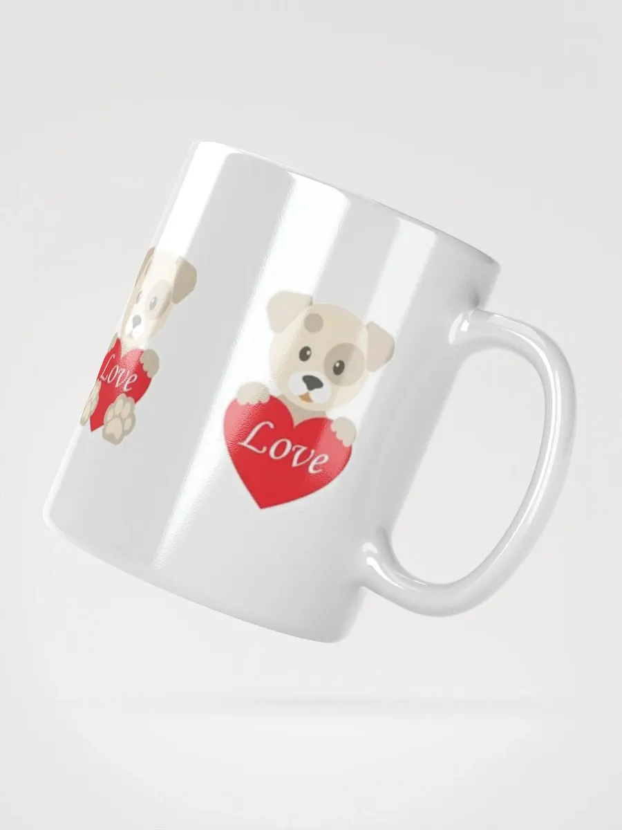 White Glossy Mug Cute Bear product image (2)