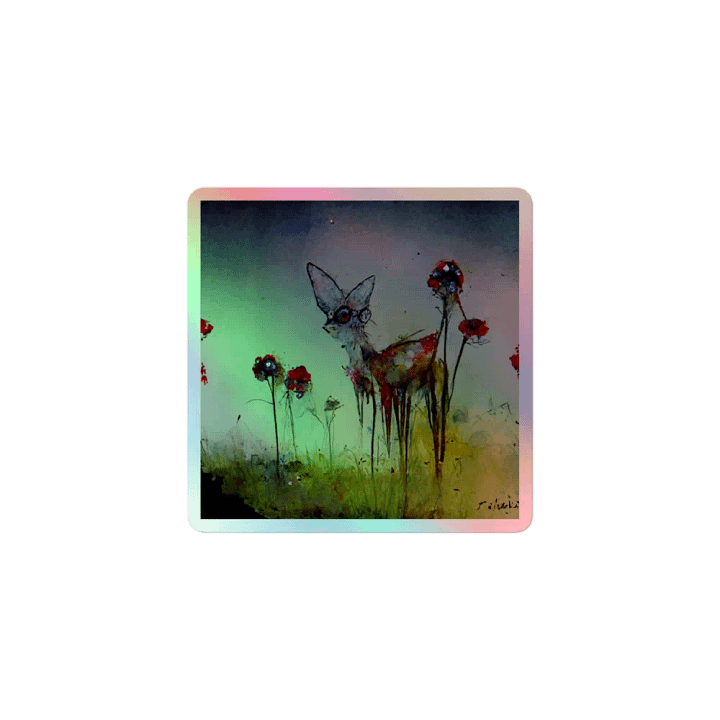 Enchanted Deer Holographic Sticker Sheet product image (1)