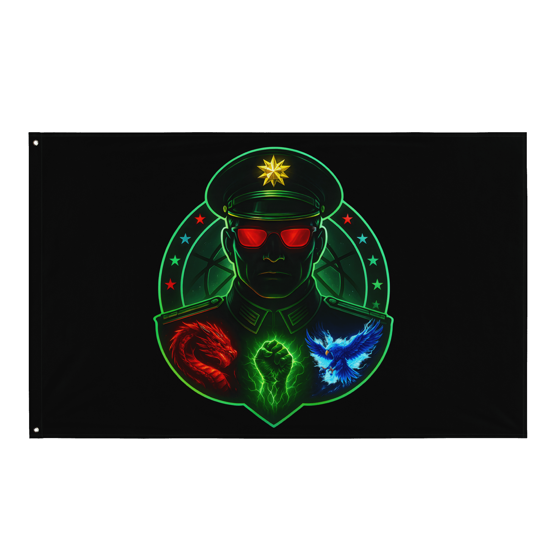 GENERAL ROJER Logo Custom Flag product image (1)