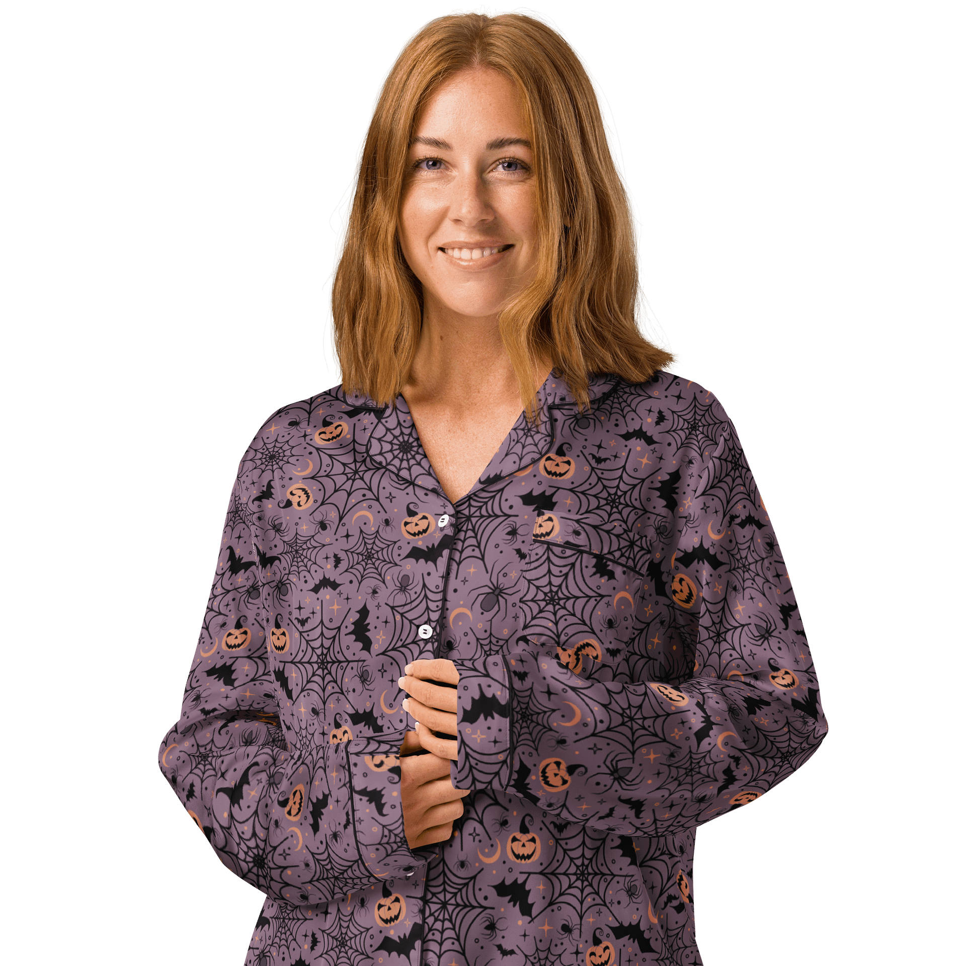 Retro Halloween Pajama Shirt in Purple product image (3)