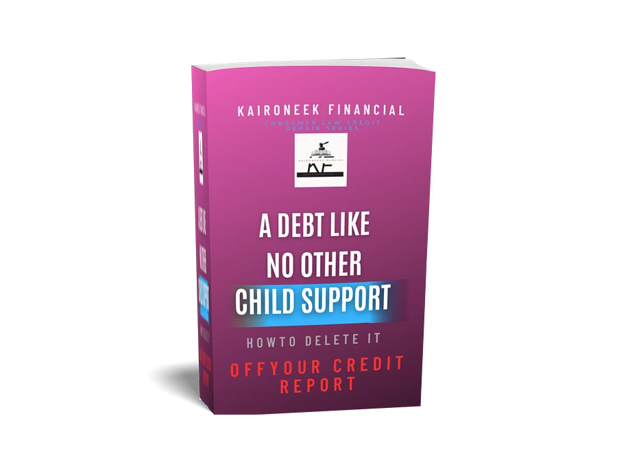 A Debt Like No Other: Child Support How to Delete it off Your Credit Report product image (1)