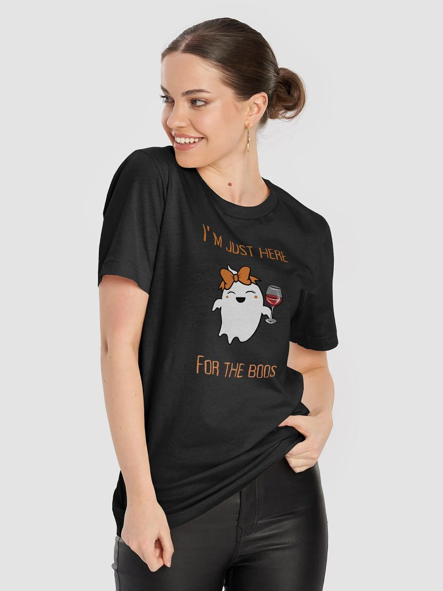 Cheerful Ghost Halloween Adult T-Shirt product image (10)