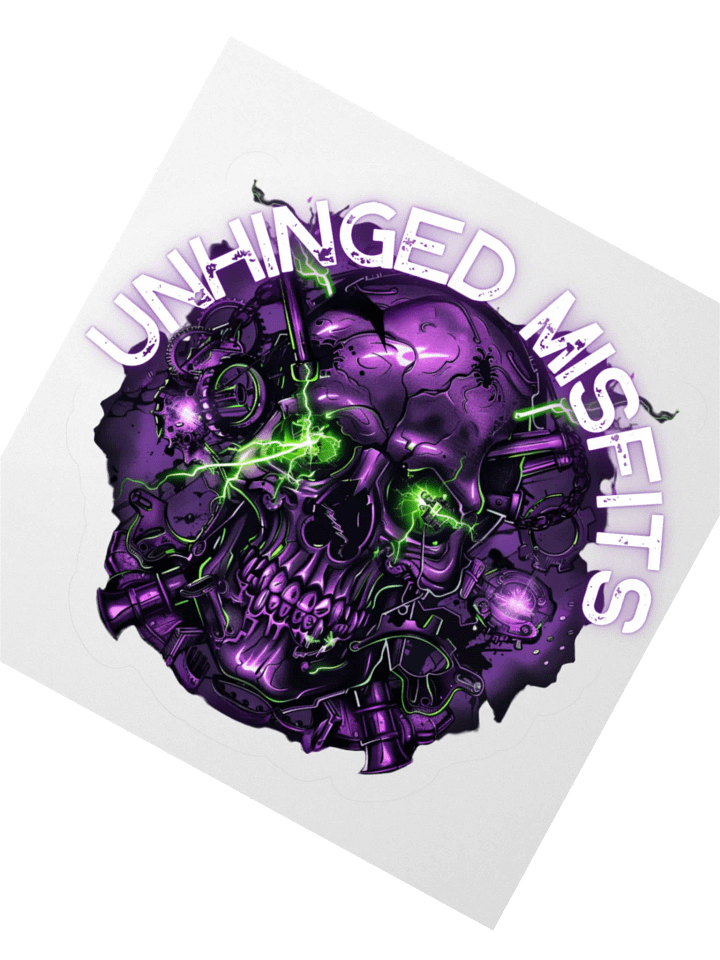 Unhinged Misfit Skull Sticker product image (2)