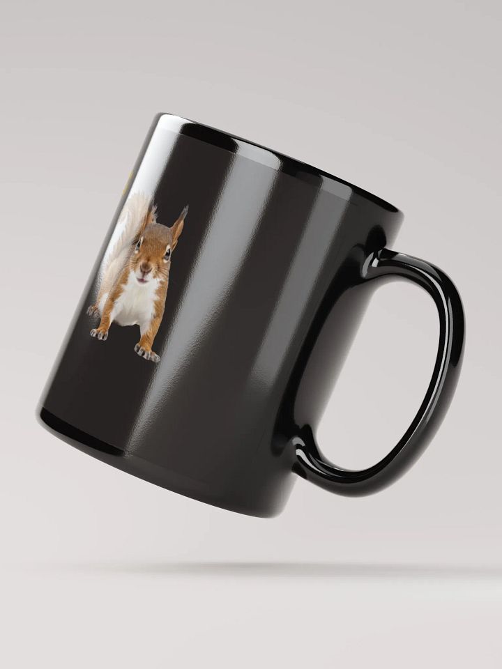 Squirrel an Mouse Friendship Acorn Black Mug product image (2)