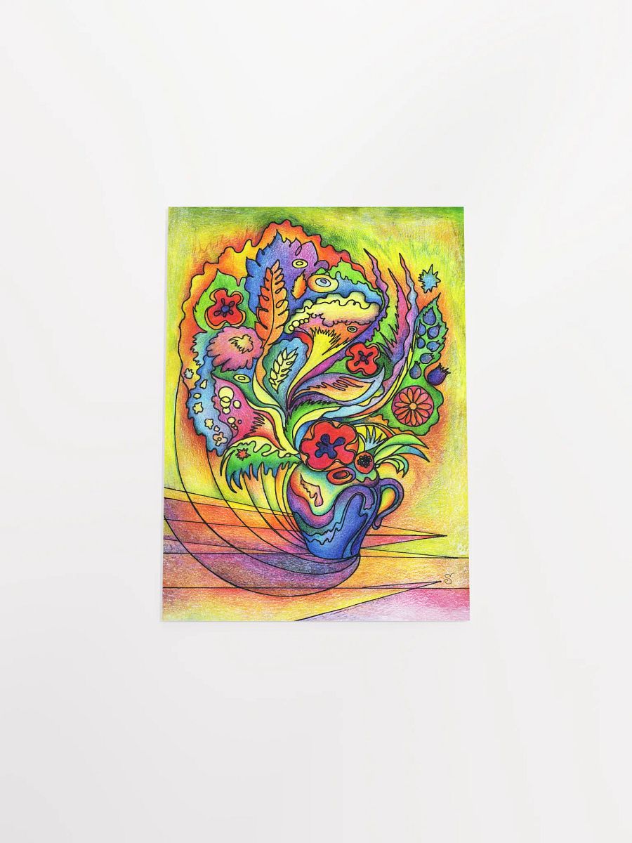Whimsical Bouquet: Vibrant Matte Poster - Bright Bouquet product image (8)