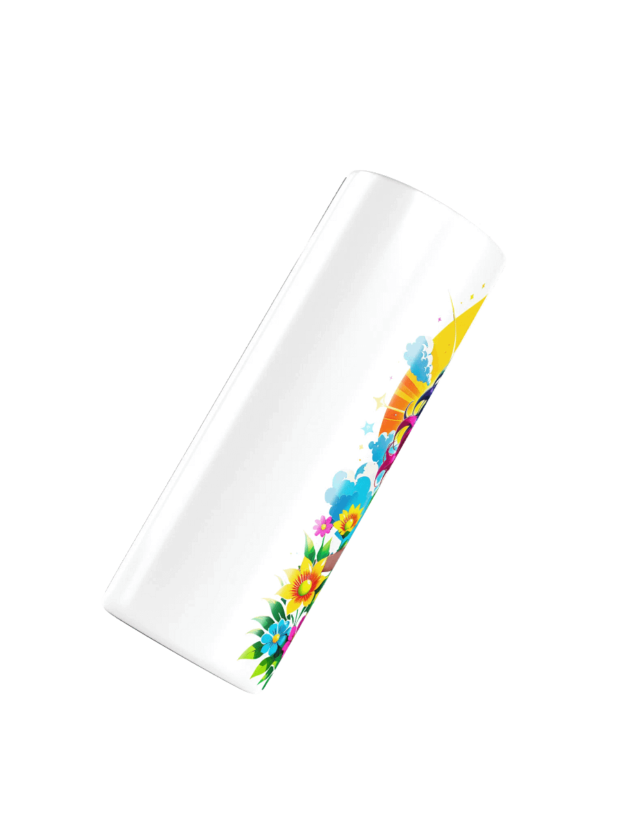 Brat 20 oz Skinny Stainless Steel Tumbler - White - Brat Life v3 product image (4)