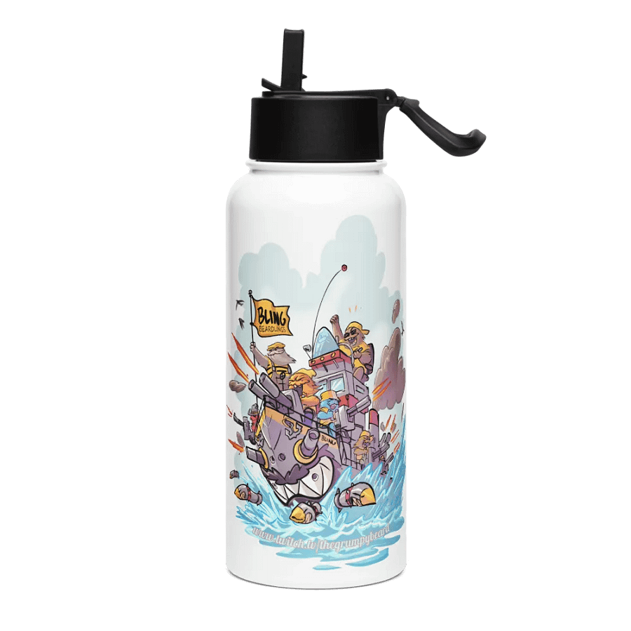 Beardlings Warship - Stainless Steel Water Bottle product image (2)