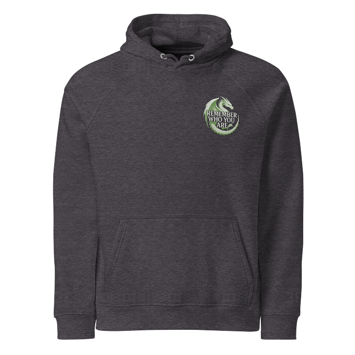 🐉 Dragon-Walkers Pullover – 100% Cotton - Embroidered Edition (White & Green) Two bloodlines. One mission. Between realms and beyond time. product image (1)