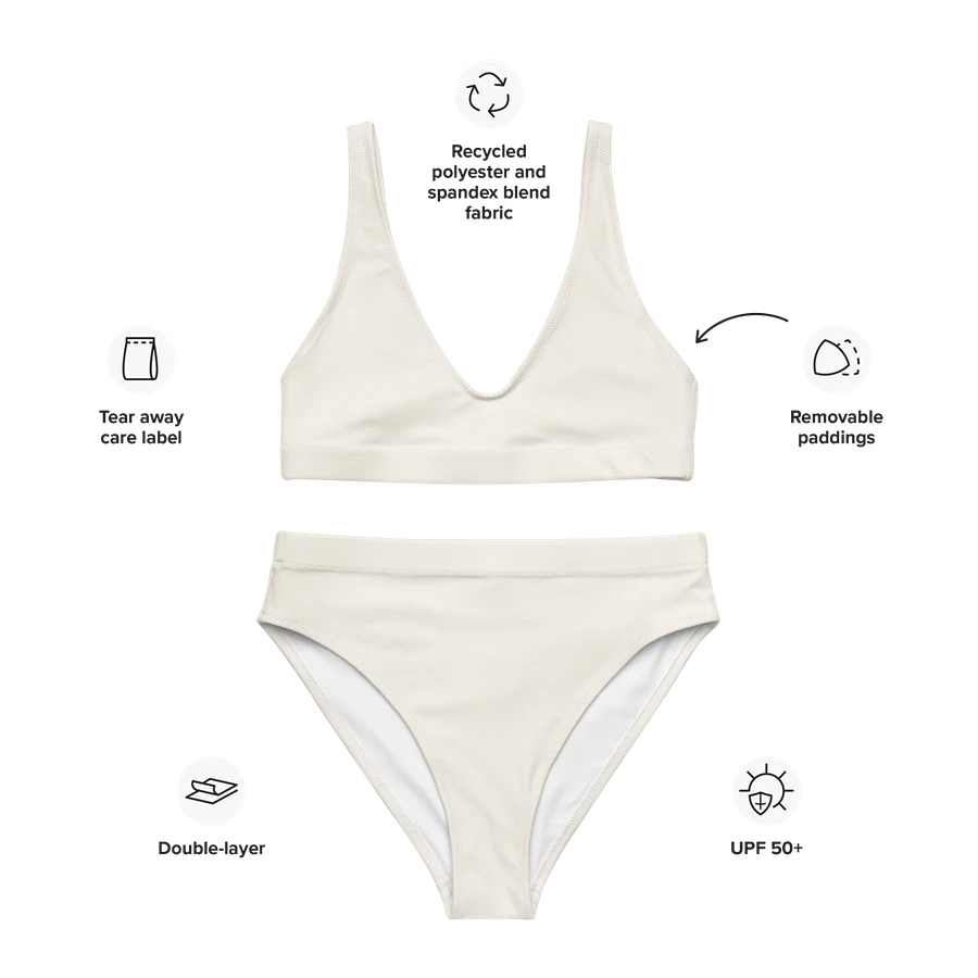 Namaste Cream and Gold High Waisted Bikini product image (3)