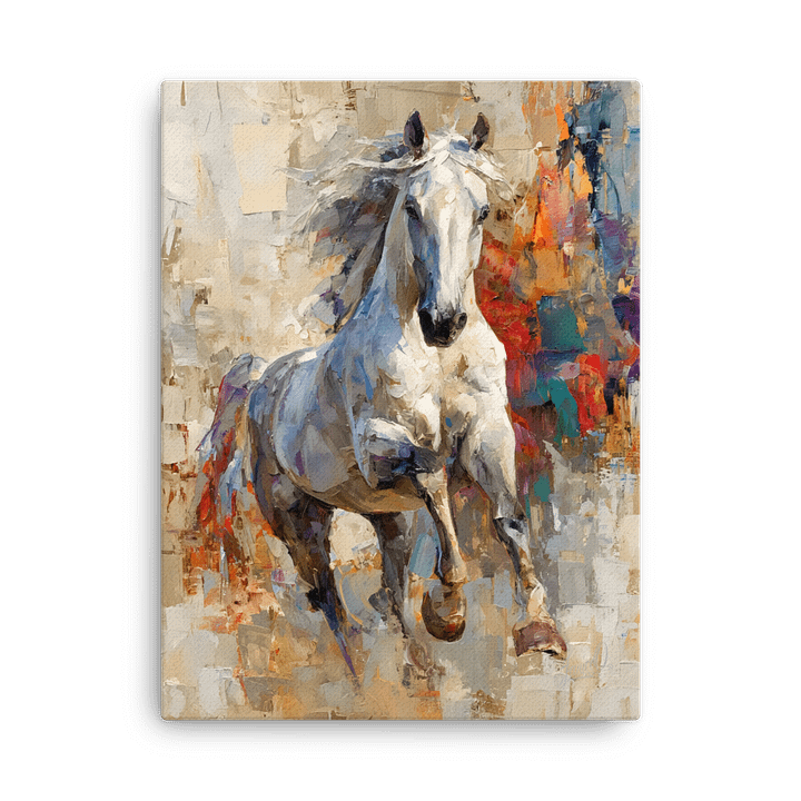 The Grey Stallion – Celestial Steed Digital Oil Print product image (2)