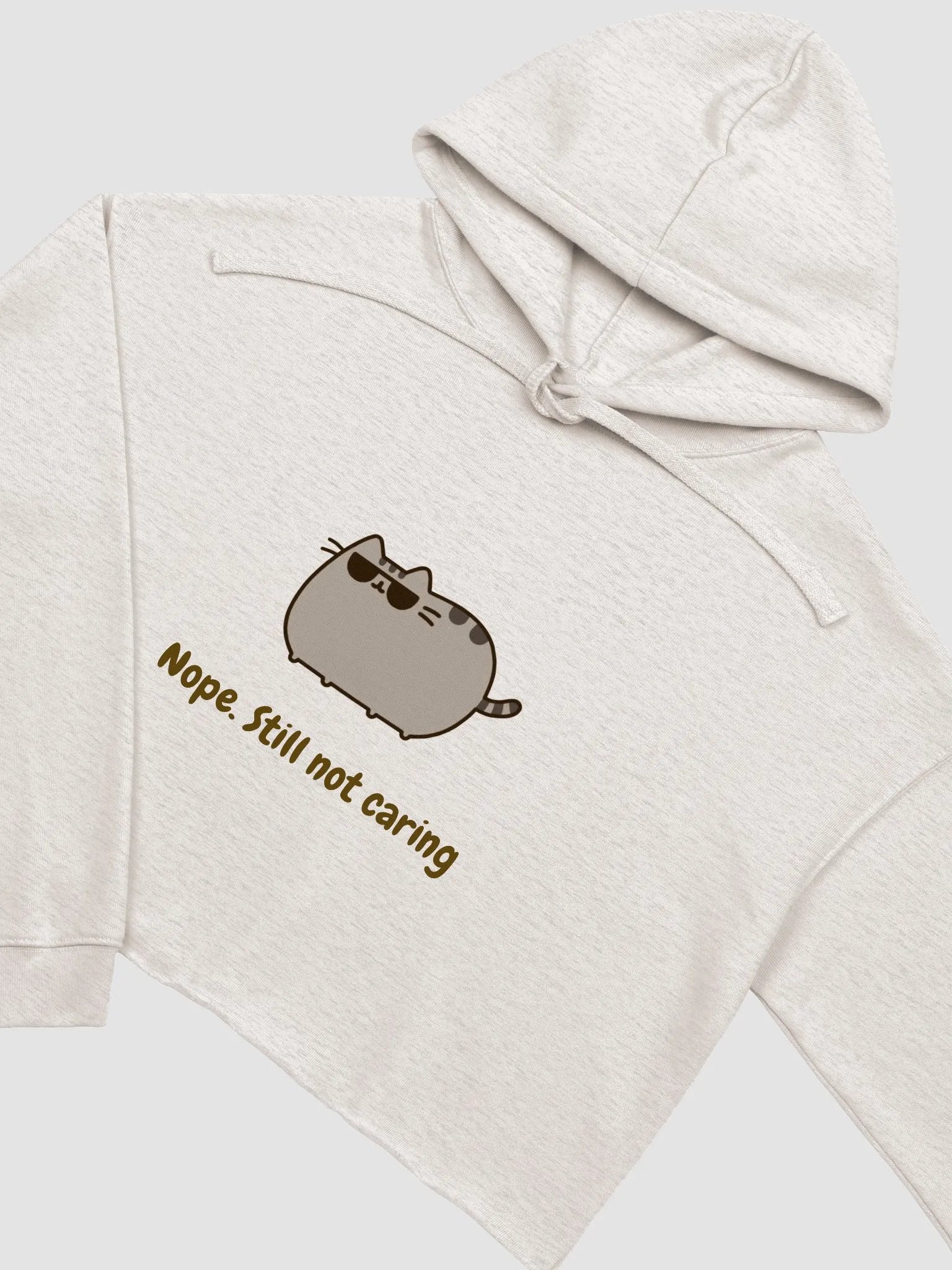 Sassy Cool Cat Sunglasses Crop Hoodie product image (13)