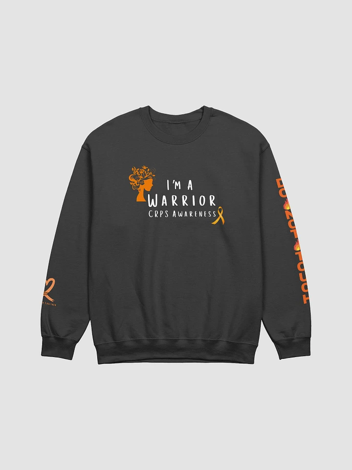 I'm a Warrior CRPS Awareness Do Not Touch LEFT Arm Crewneck Sweatshirt (Feminine Design Unisex Fit) product image (1)