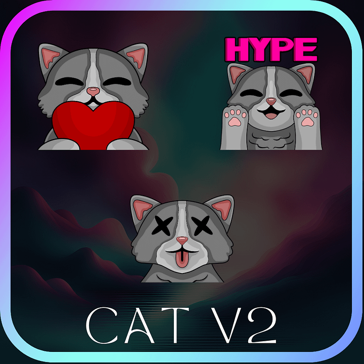 Cat V2 Emotes product image (1)