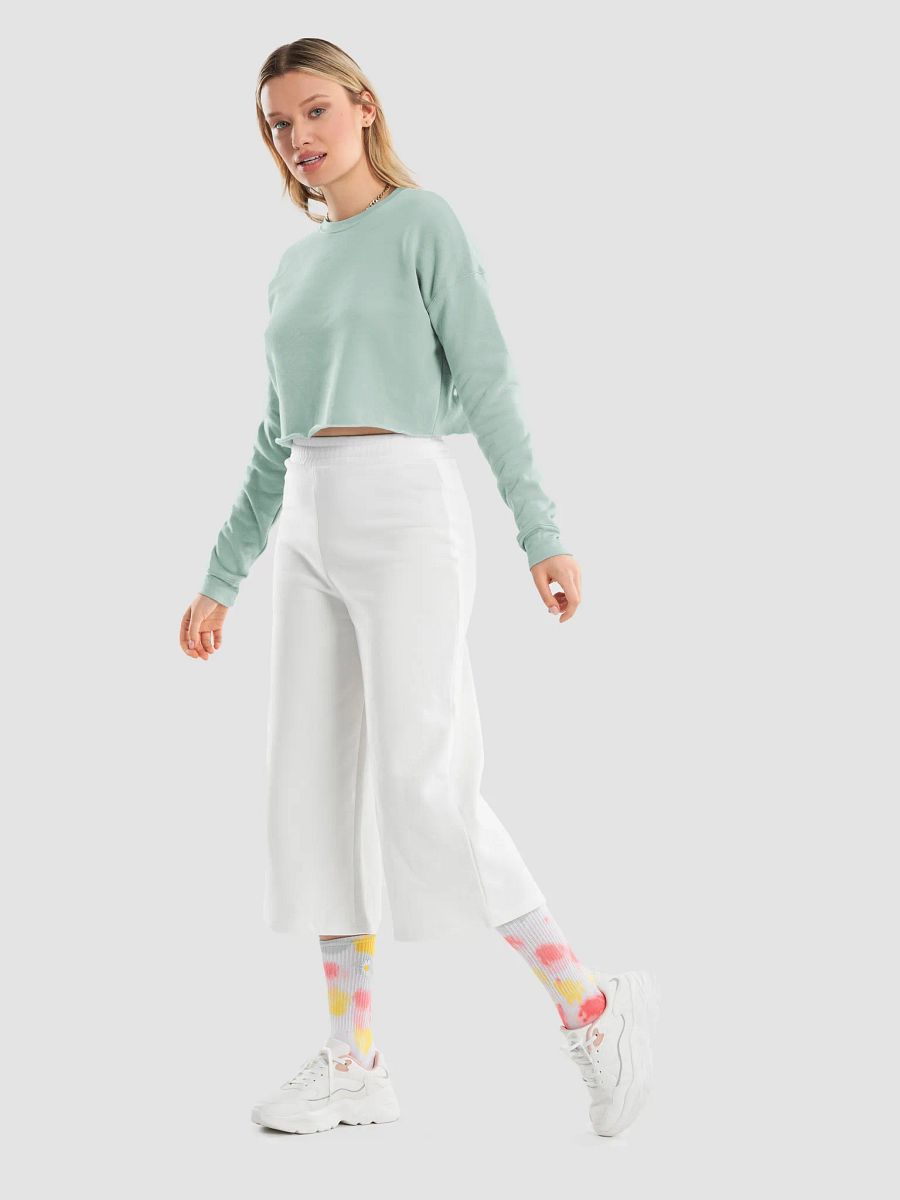 Vintage Love Route 404 (Back Print) Women's Fleece Crop Sweatshirt product image (24)