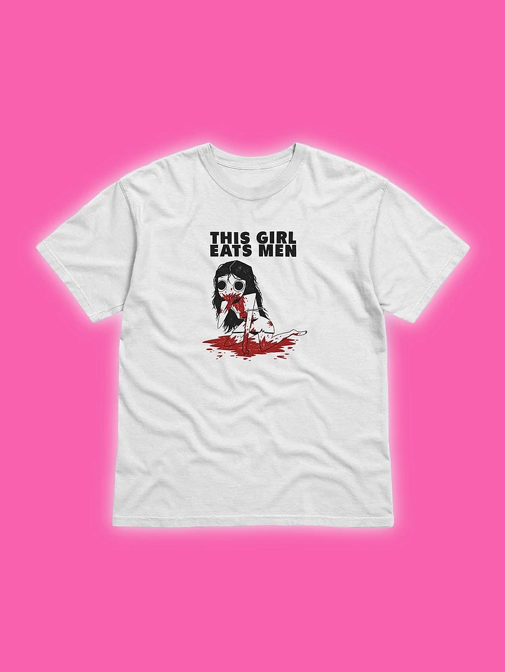 This Girl Eats Men White Unisex T-Shirt product image (1)