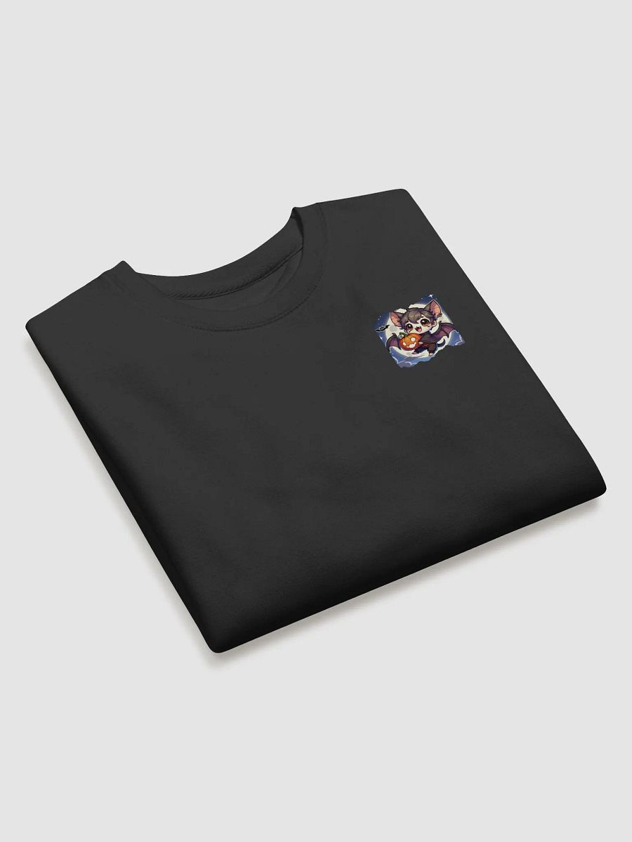 Chibi Bat with Pumpkin Long Sleeve Shirt – Festive Night Fun product image (3)