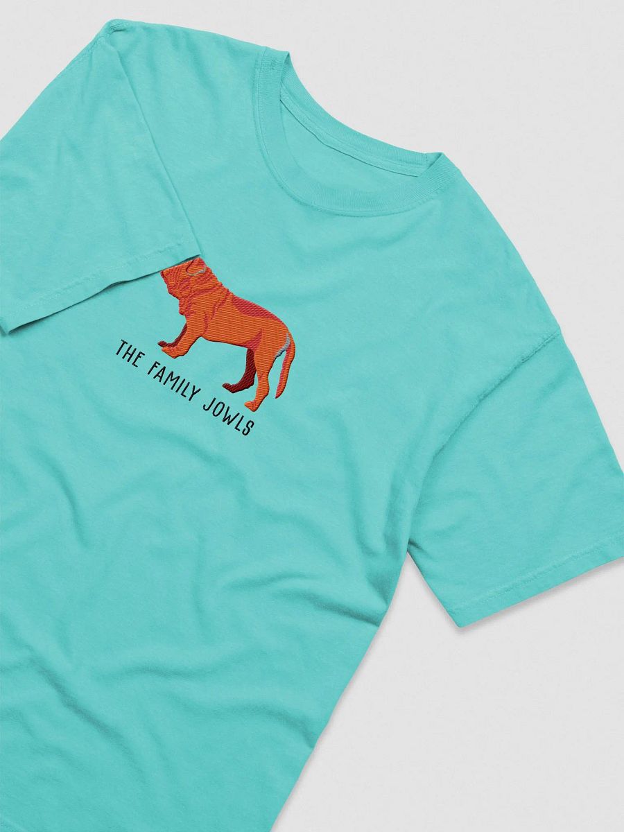 The Family Jowls T-Shirt(Embroidered) of a Neapolitan Mastiff(Red) product image (6)