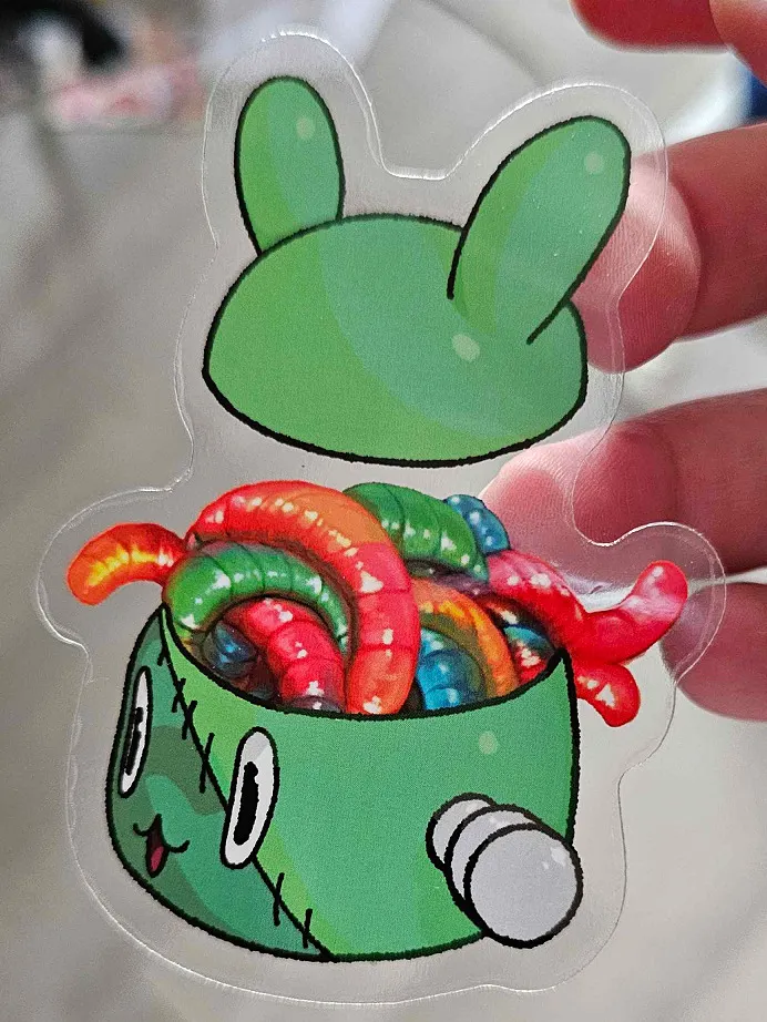 Worm brain sticker product image (1)