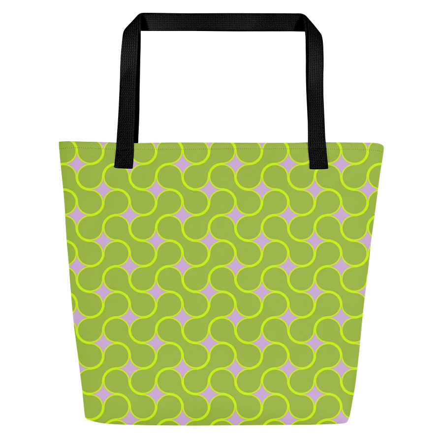 Lime Green Metaball Pattern All Over Print Tote product image (1)