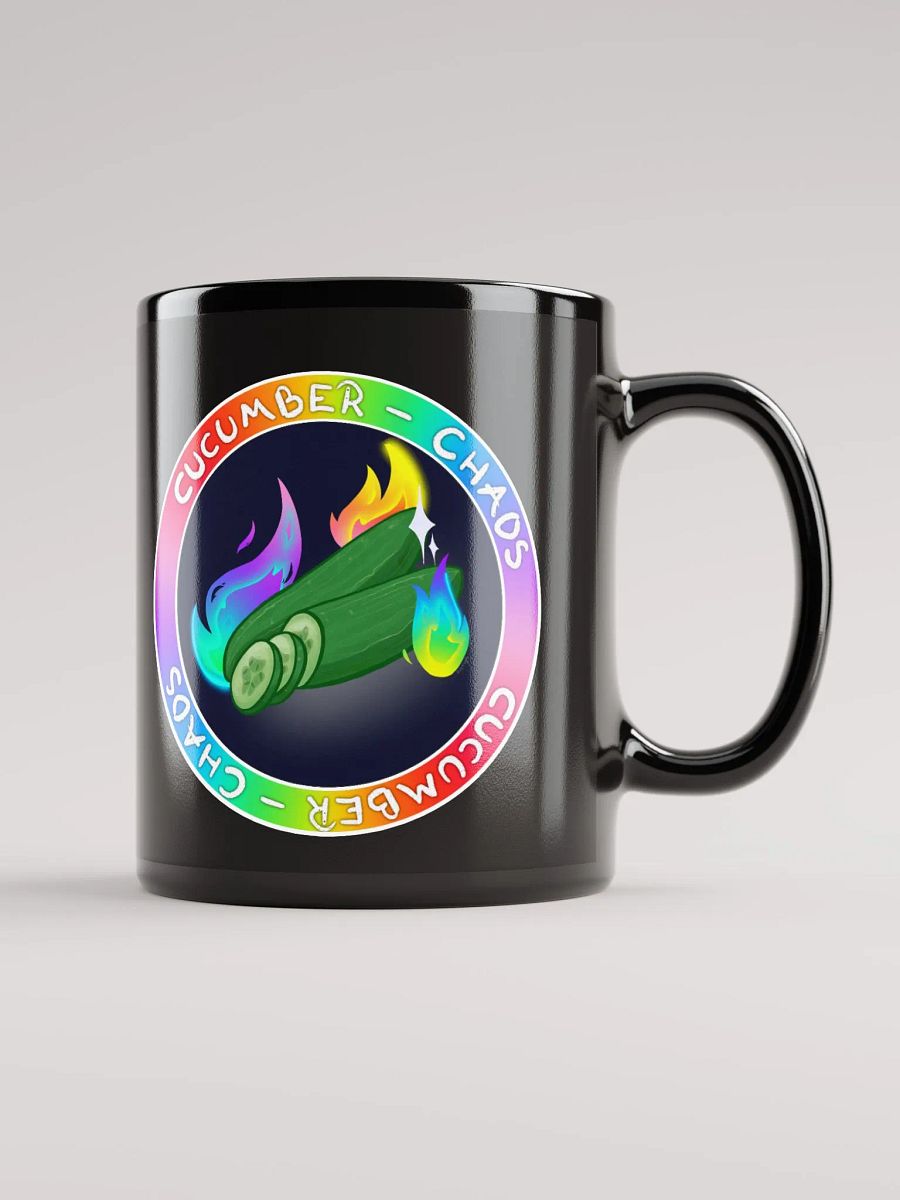 Cucumber Chaos - Black Glossy Mug product image (1)