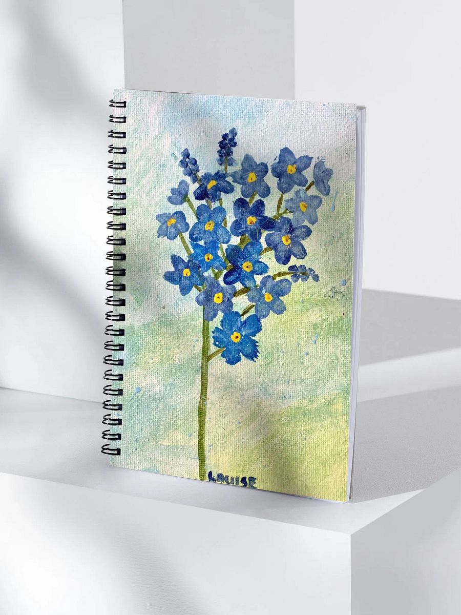 Forget-Me-Not Spiral Notebook product image (4)