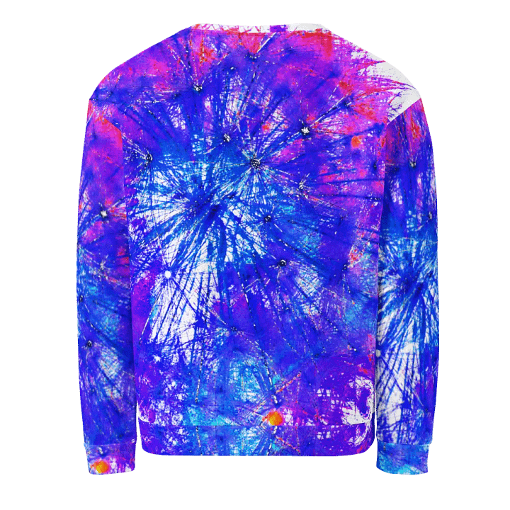Abstract Bright Neon Dandelion Seeds Unisex Sweatshirt product image (2)