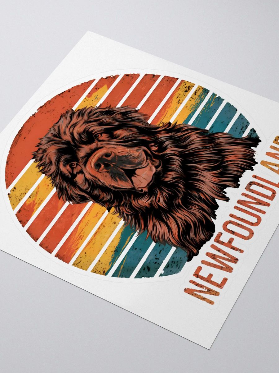 Vintage Newfoundland Dog Lover Sticker product image (9)