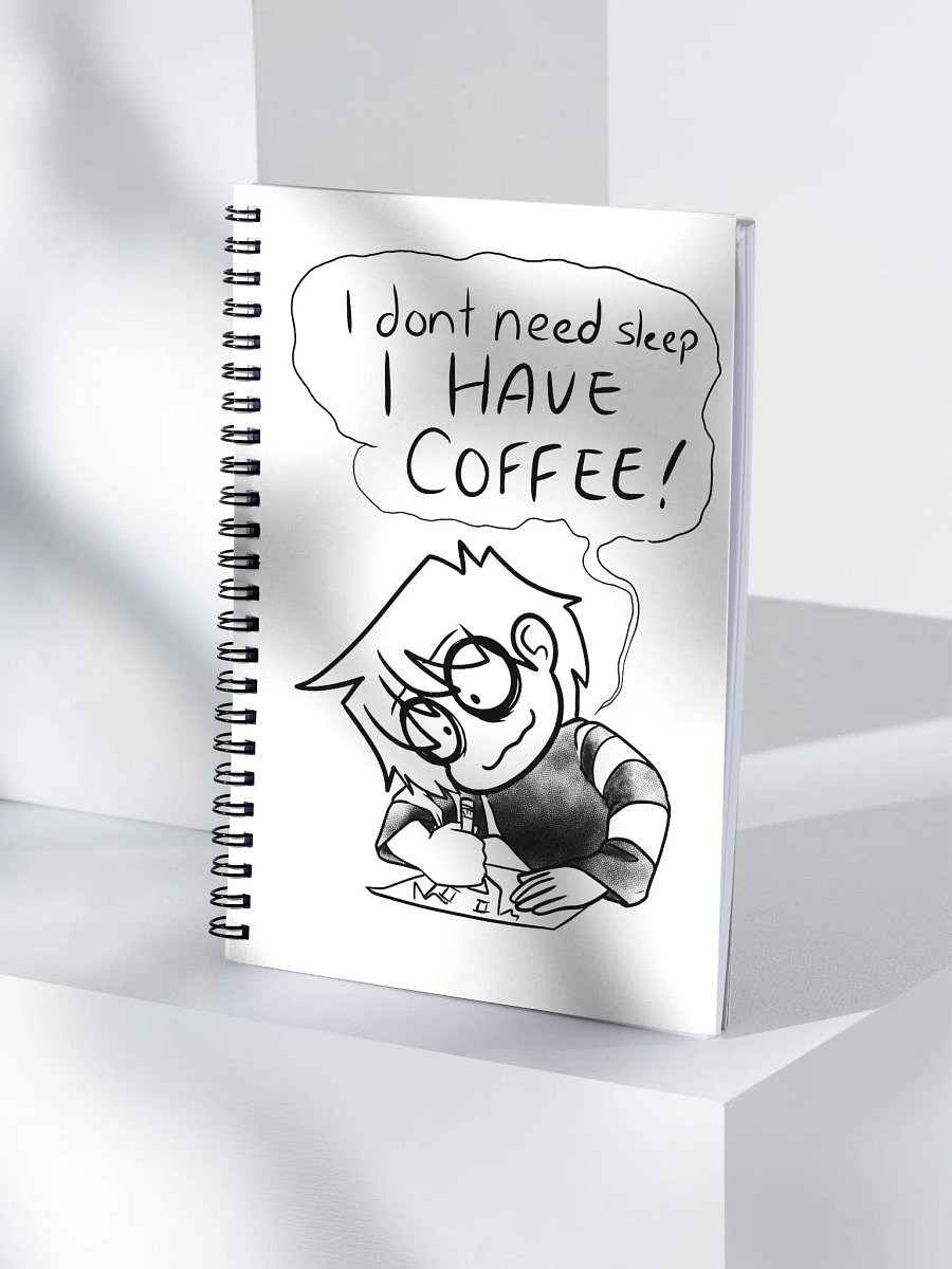 Caffine Spiral Notebook product image (4)