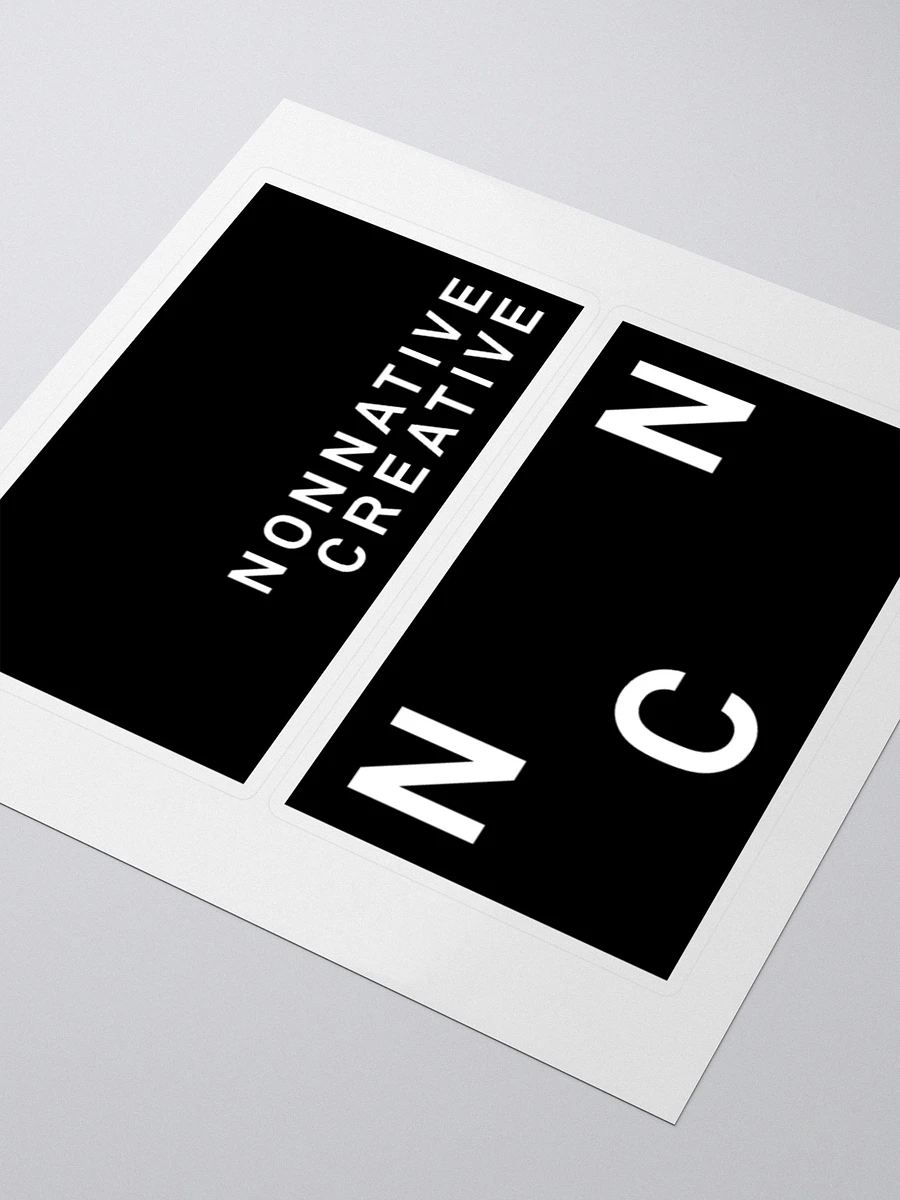 Nonnative Creative Logo Stickers (Black Background) product image (7)