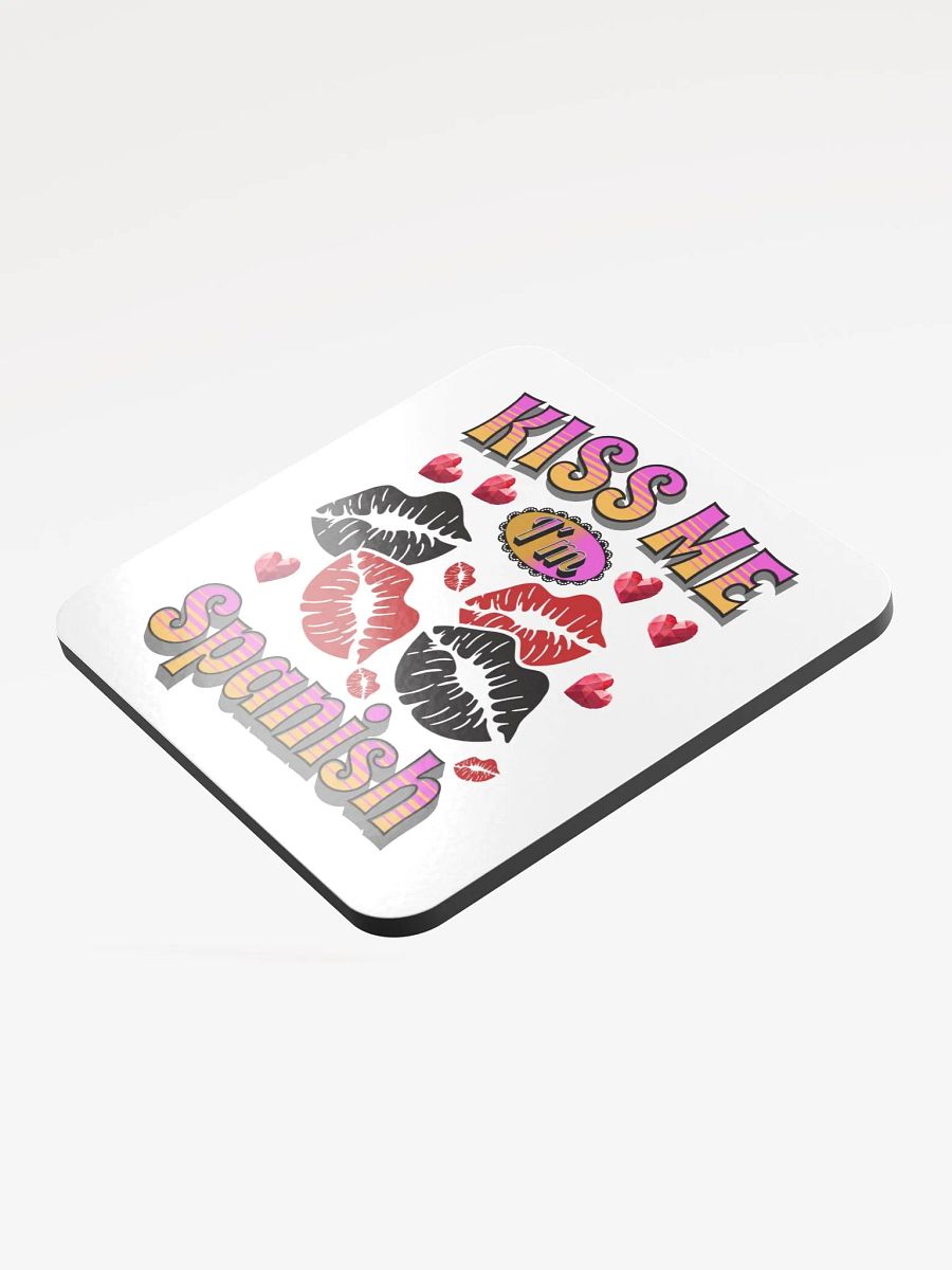 Kiss Me Im Spanish Cork Coaster Set product image (3)