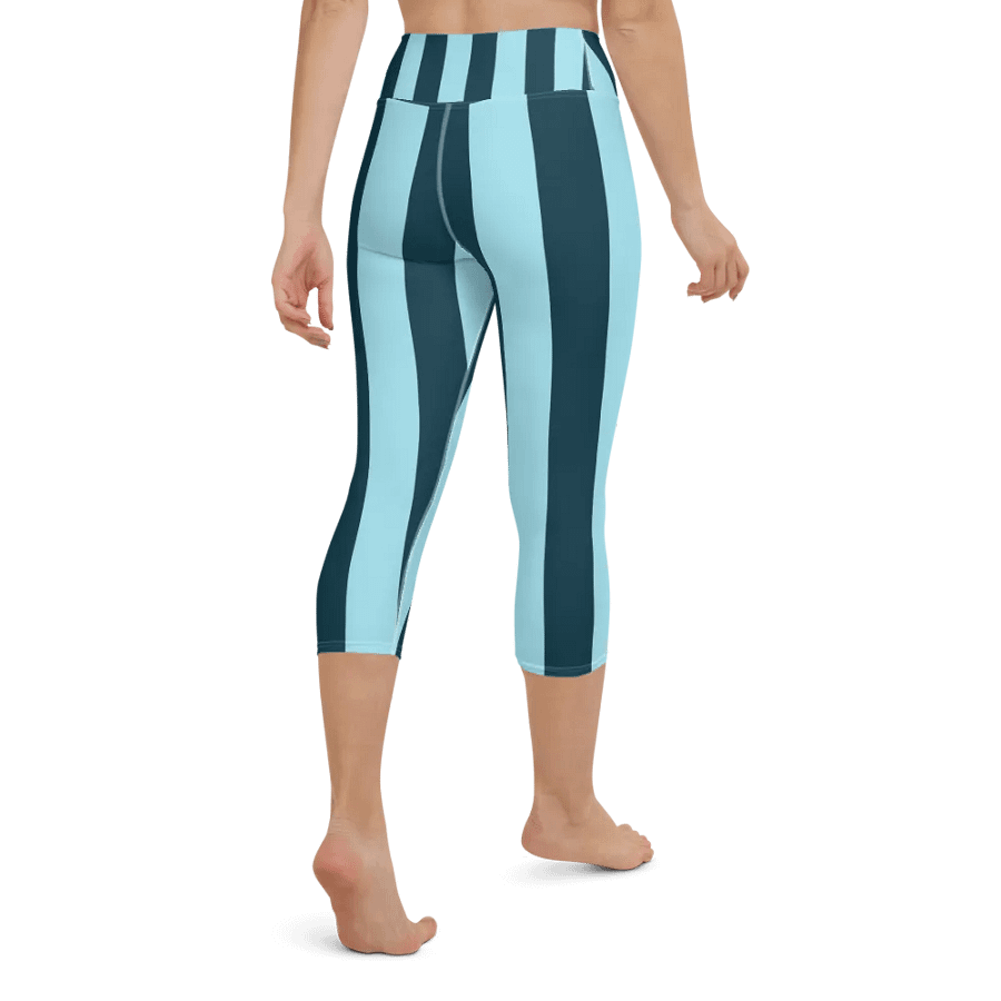 Retro Stripes Yoga Capri Leggings product image (3)