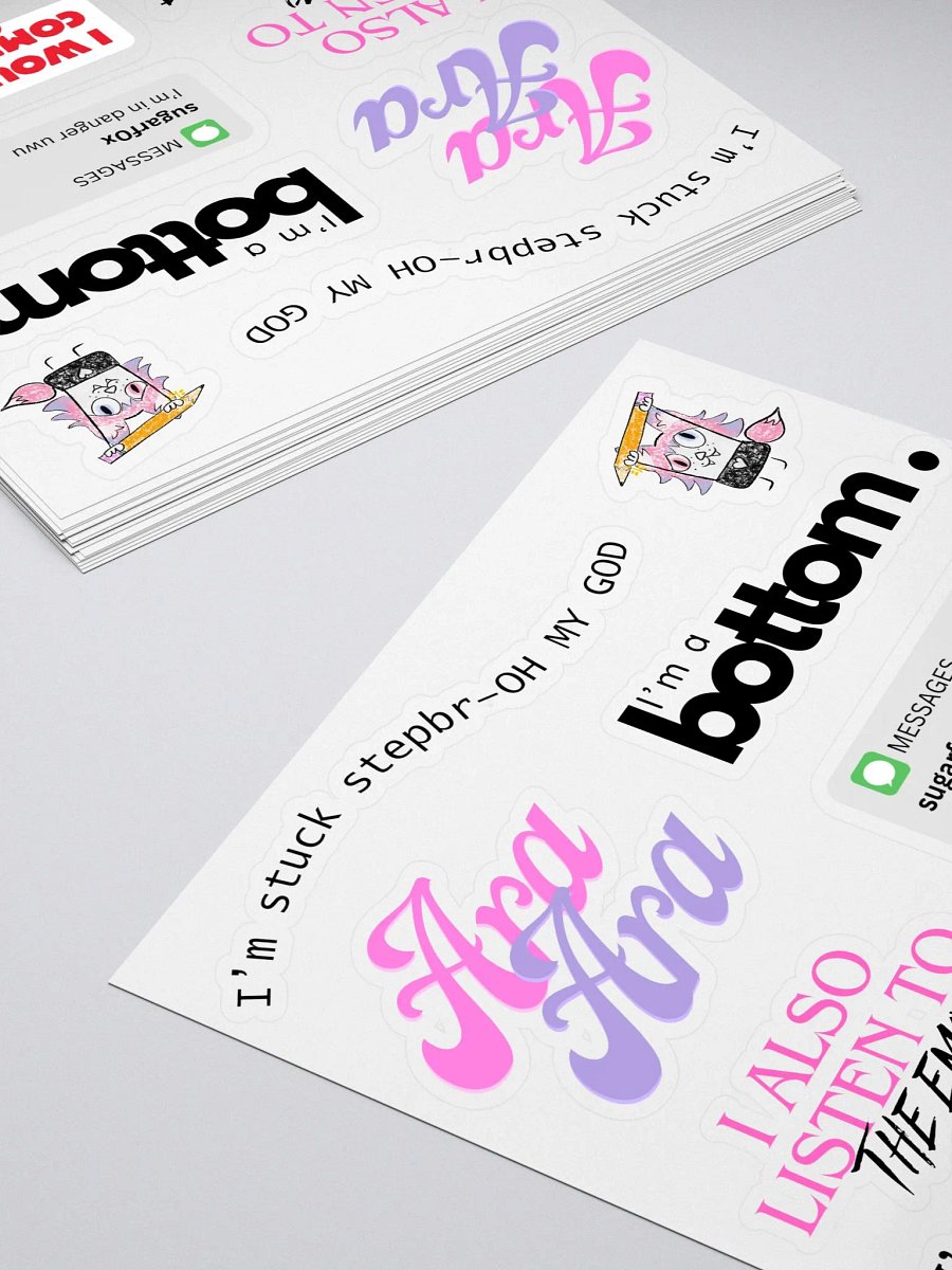f0x quote sticker sheet product image (4)