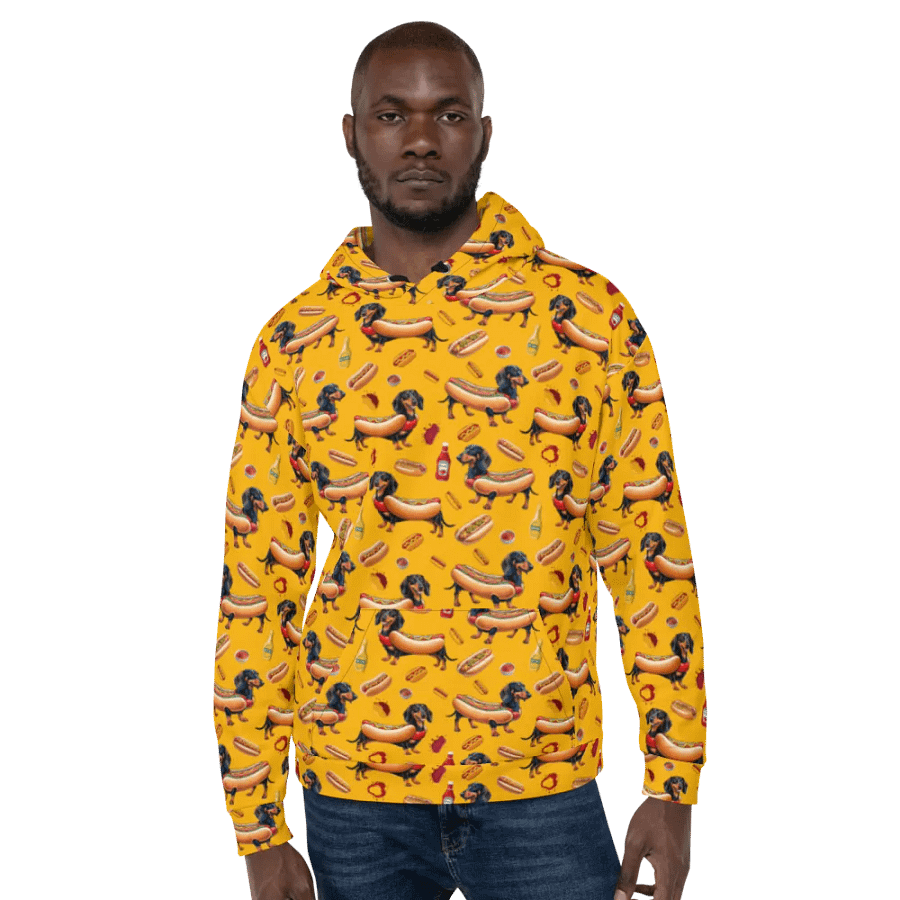 Dachshund Delight All-Over Hoodie (Primal) product image (6)