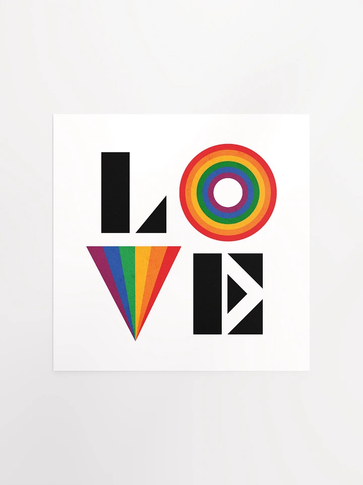 LOVE Midcentury Modern Rainbow Style - Print product image (1)