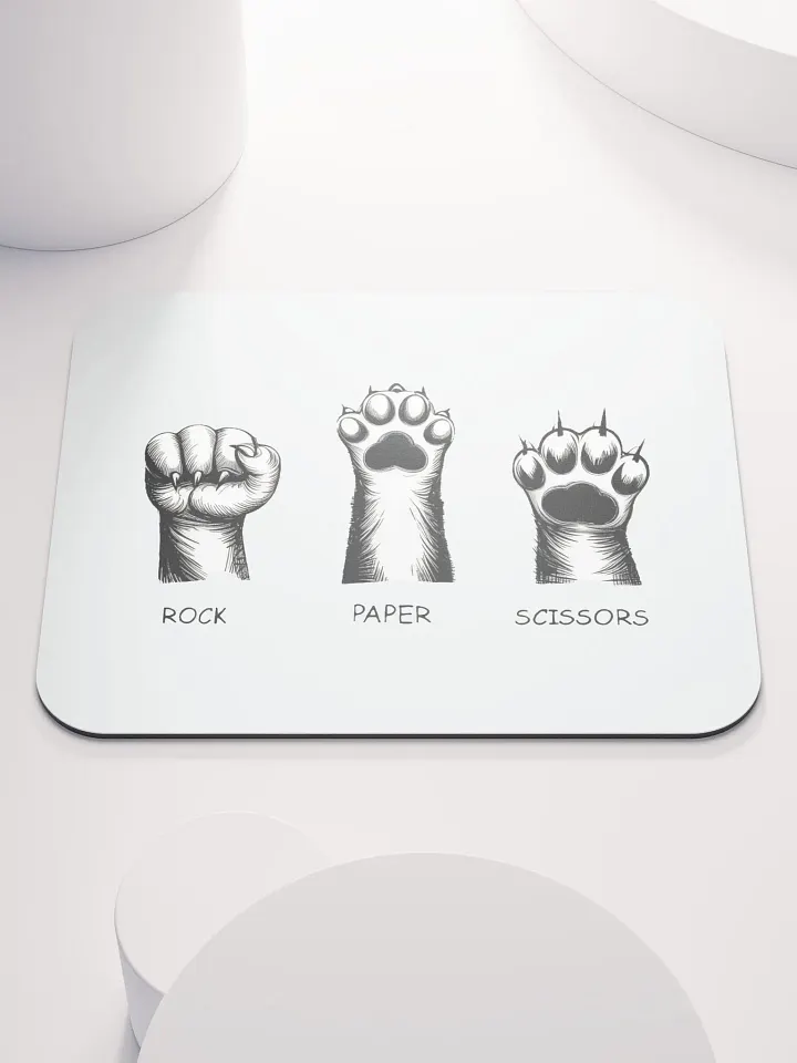 rock, paper, scissors mouse pad product image (1)