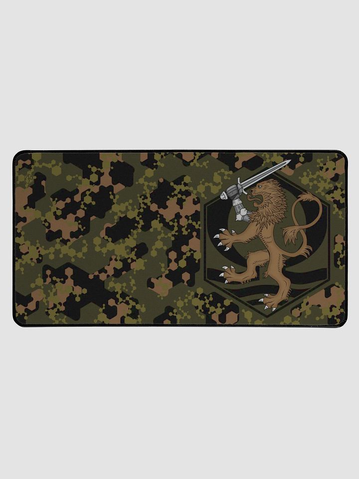 Desk Mat 15.5" x 31.5" Hexagon Camo, Lion, MilG product image (1)