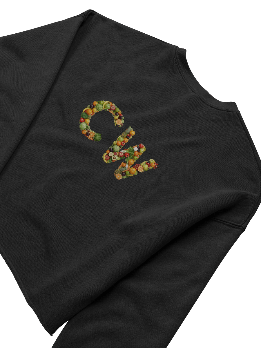 Whimsical Wave Veggie Crop Sweatshirt product image (16)