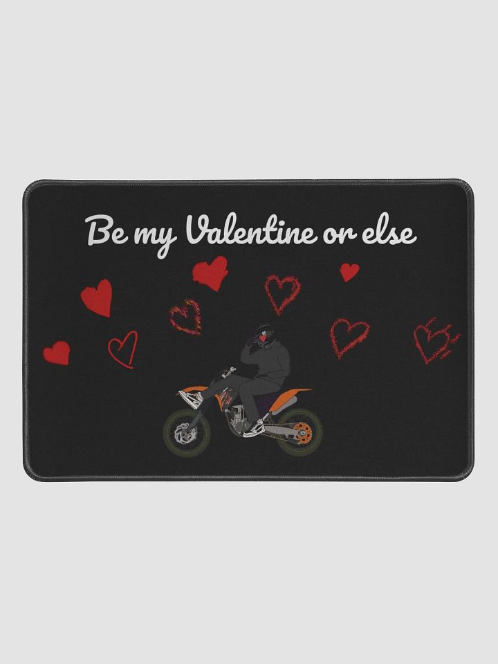 Be my Valentine or else Mousepad w/ Hearts, and Logo S product image (1)