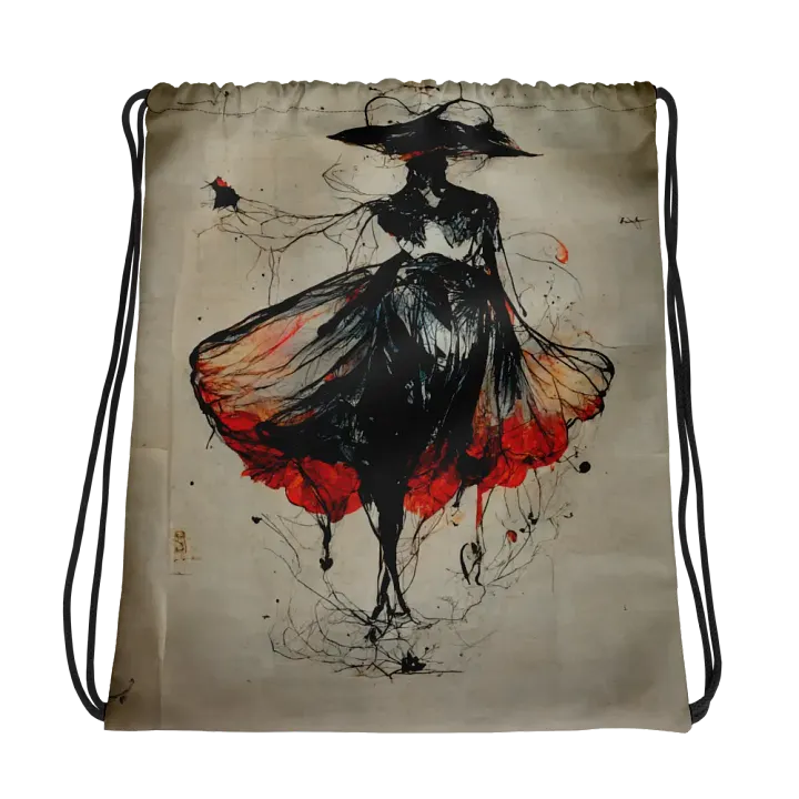 Flowing Elegance Drawstring Bag product image (1)