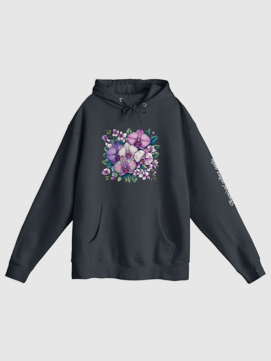 Cozy Comfort Unleashed Hoodie | KI-Design: Orchideenblüten im Mandala-Stil product image (3)