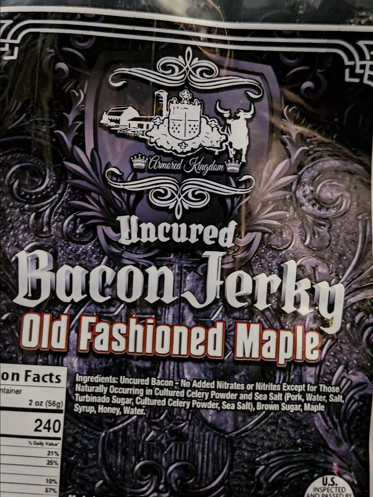 The Armored Kingdom Sriracha Style Bacon Jerky product image (4)