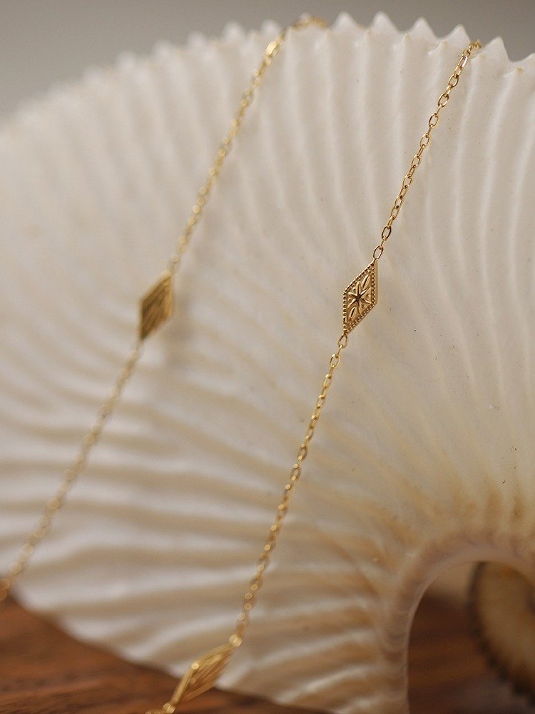 Rice Star Pendant Necklace | 18K Gold Plated. product image (10)
