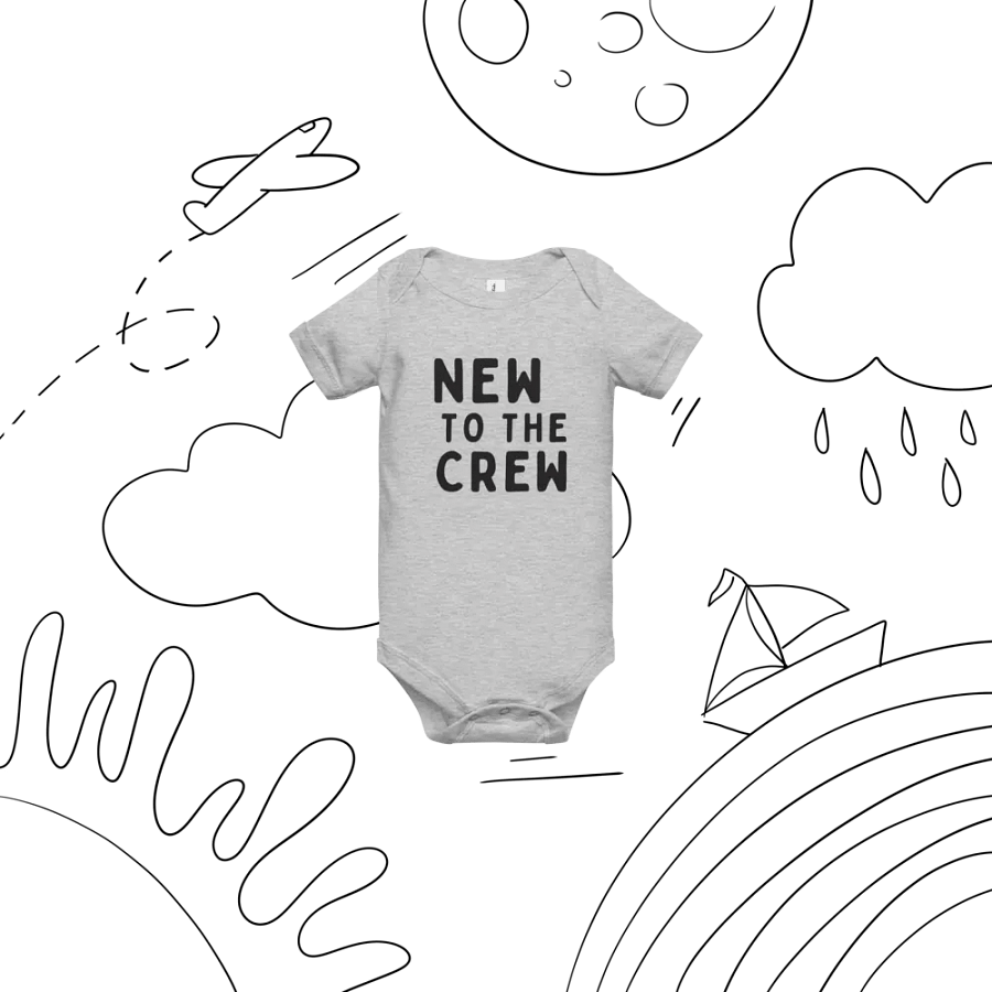 NEW TO THE CREW Baby Short Sleeve Onesie product image (6)
