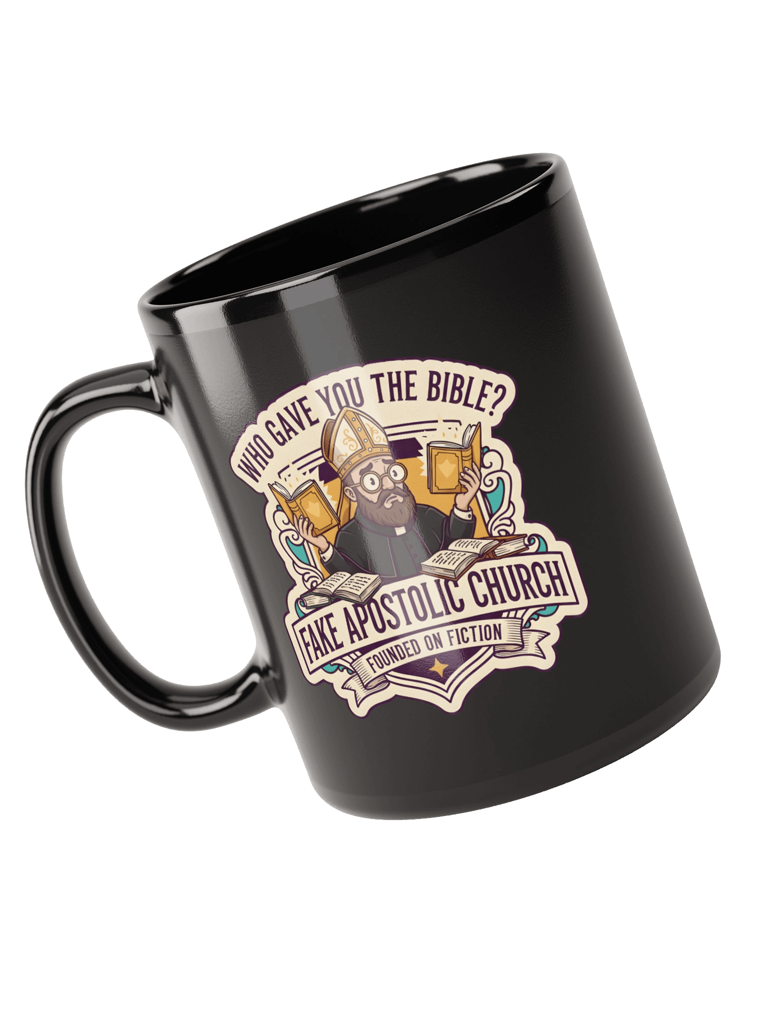 Who Gave You The Bible? (Black Mug) product image (6)