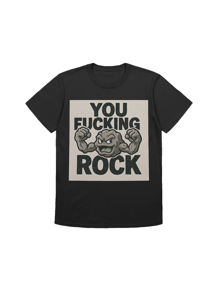 You F***ing Rock Geodude T-Shirt – Bold Pokémon Parody Tee product image (5)