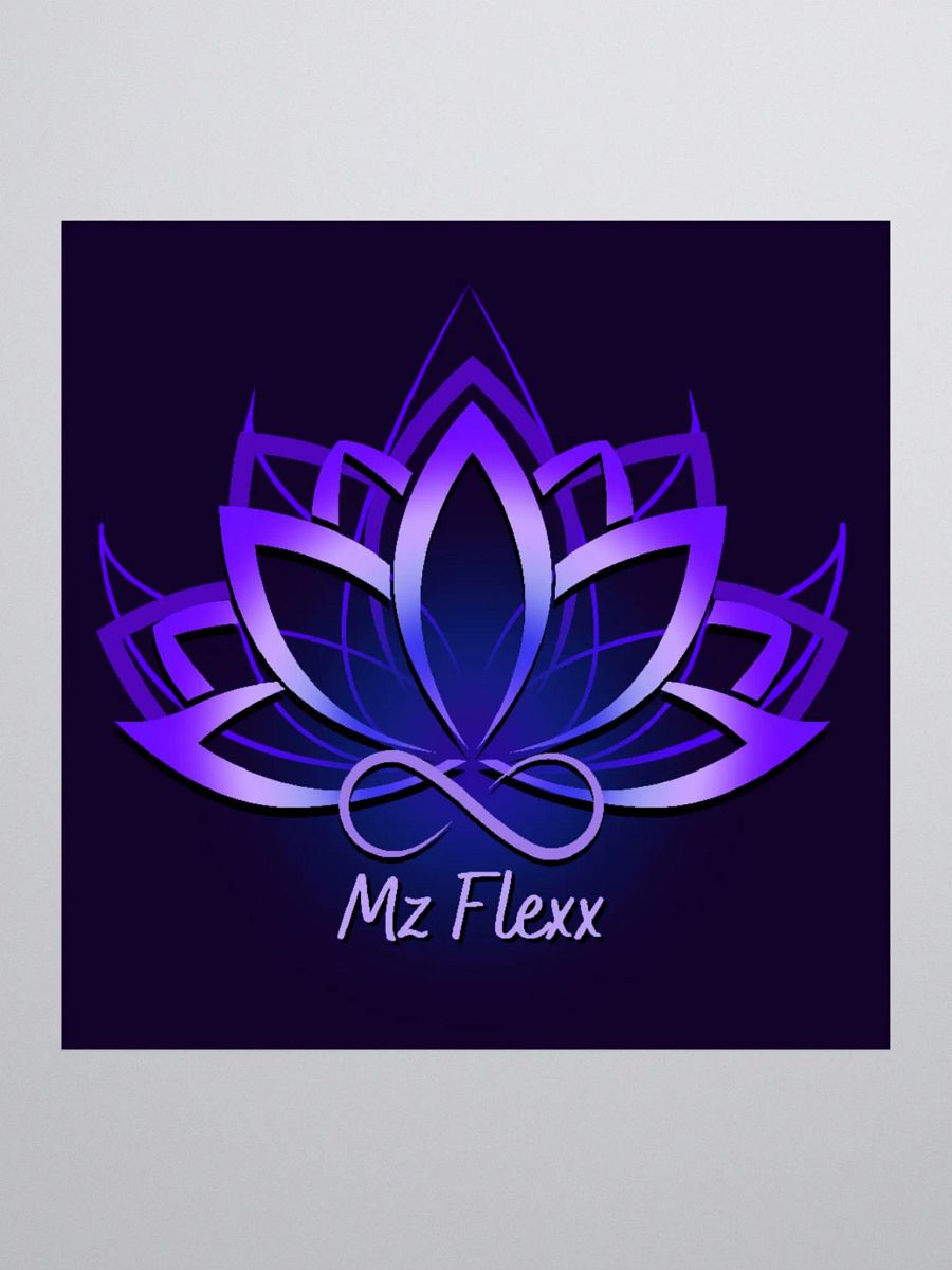 Mz Flexx Purple KissCut Sticker product image (1)