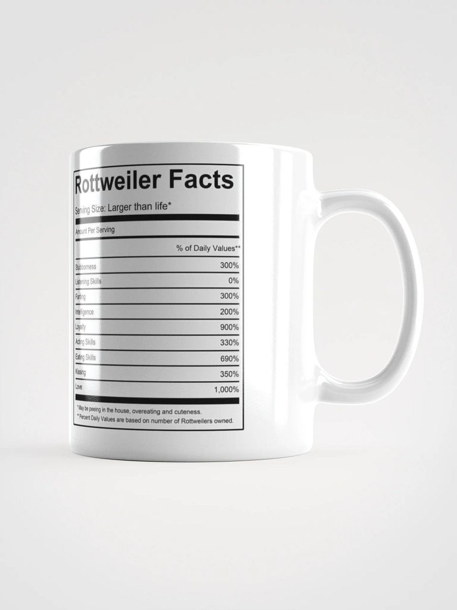 Rottweiler Nutrition Facts product image (2)