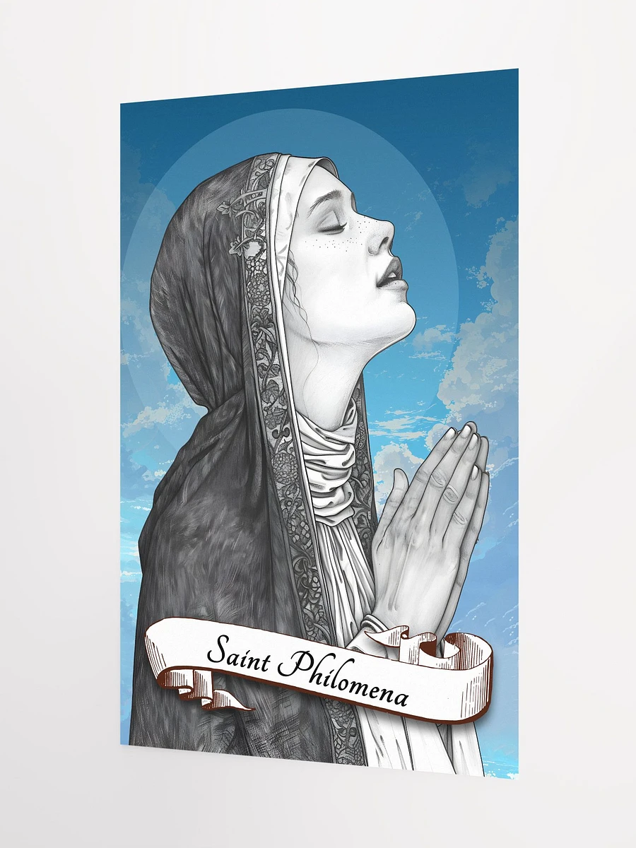 Saint Philomena Patron Saint of Newlyweds, Infants, Youth, the Childless, Expectant Mothers, Matte Poster product image (5)